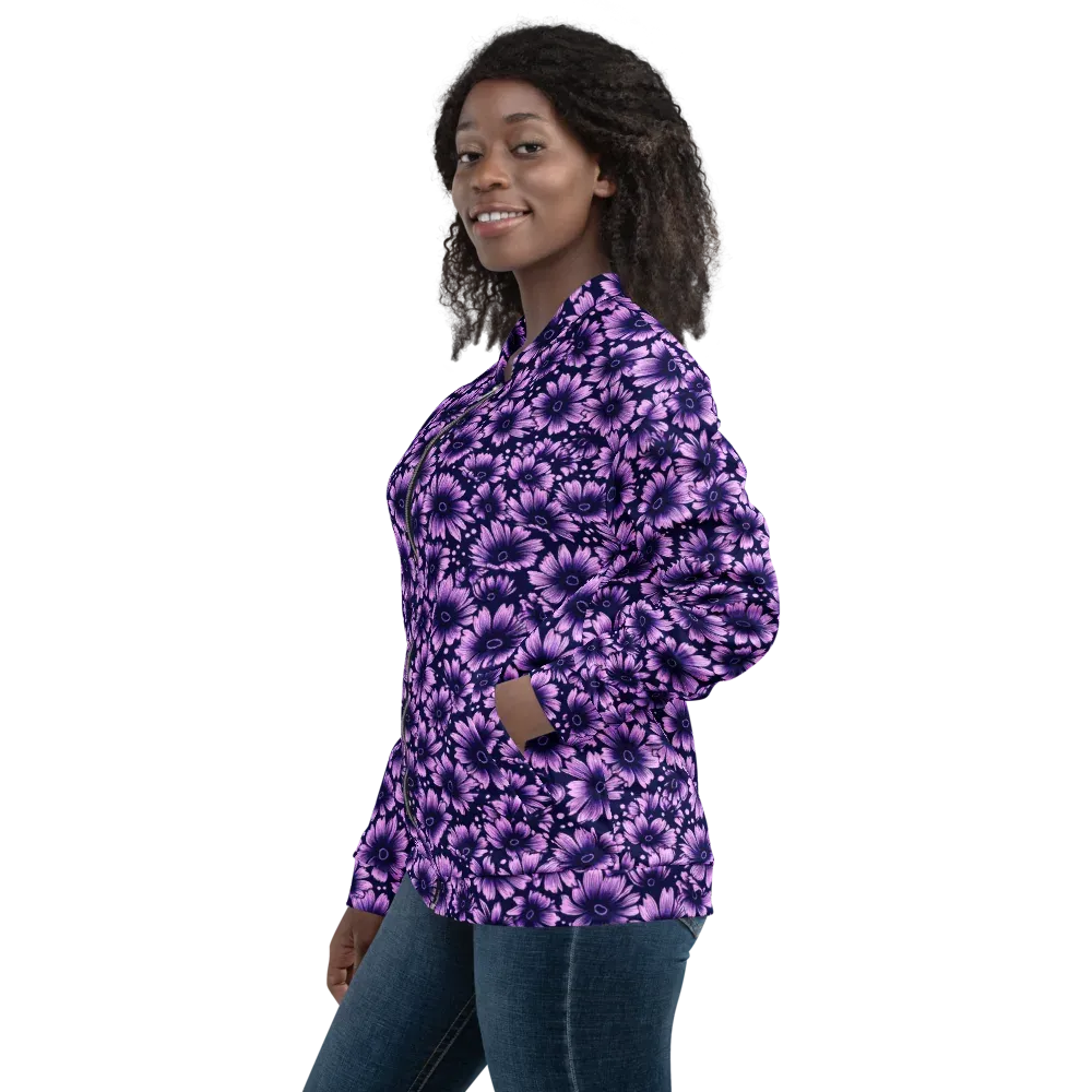 Violet Afterglow on Bomber Jacket — Left