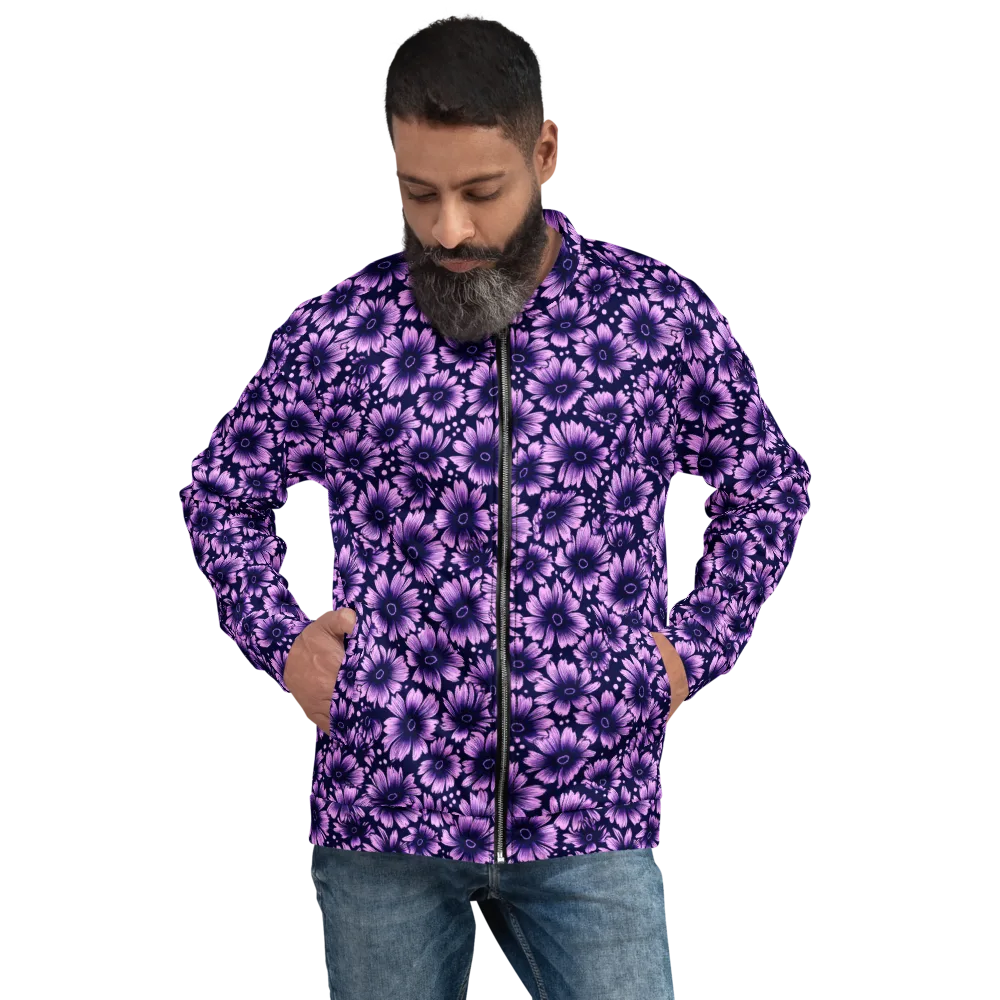 Violet Afterglow on Bomber Jacket — Front