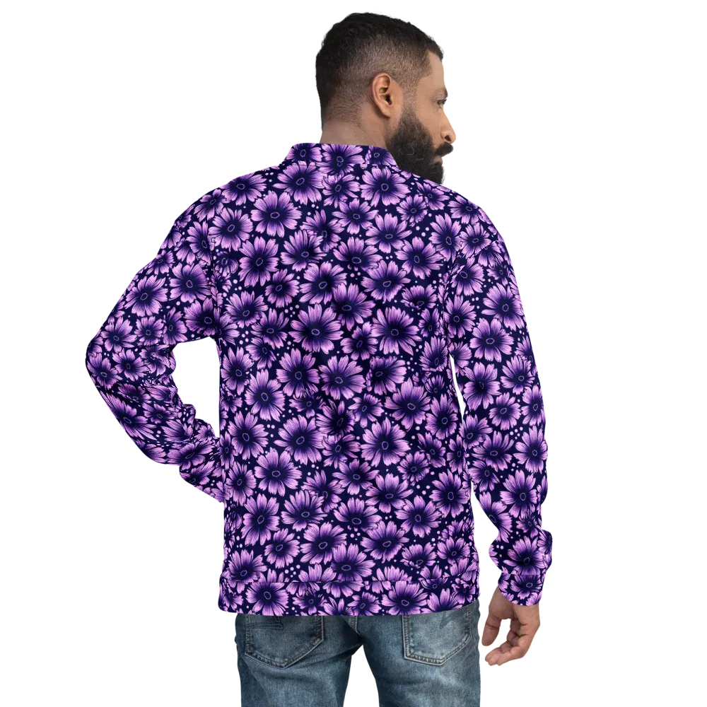 Violet Afterglow on Bomber Jacket — Back