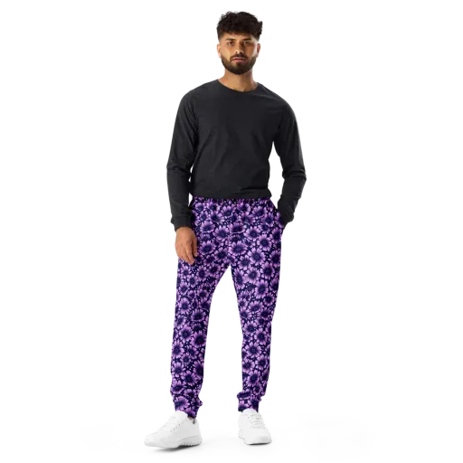 Violet Afterglow on a Men's Joggers