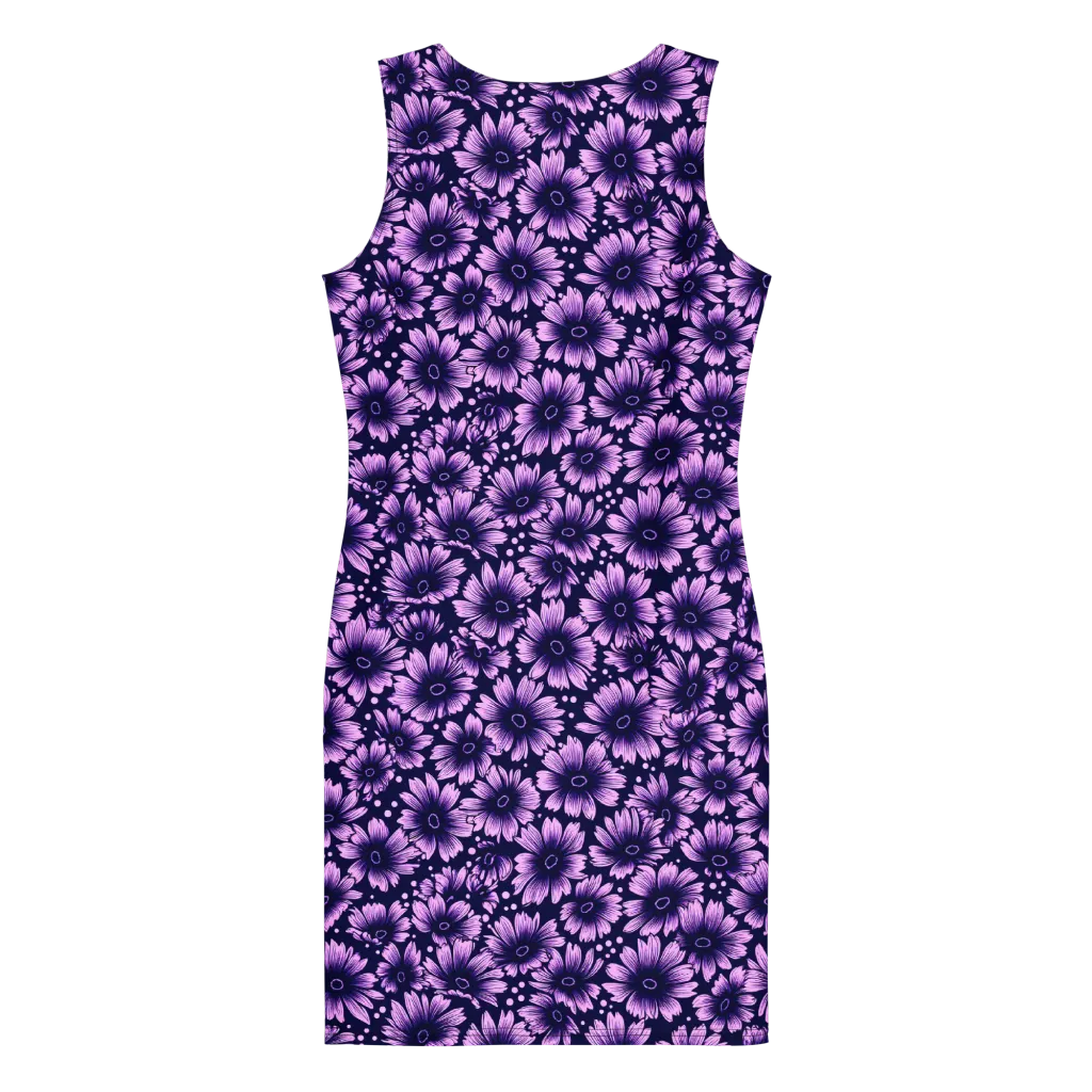 Violet Afterglow on Bodycon Dress — Back