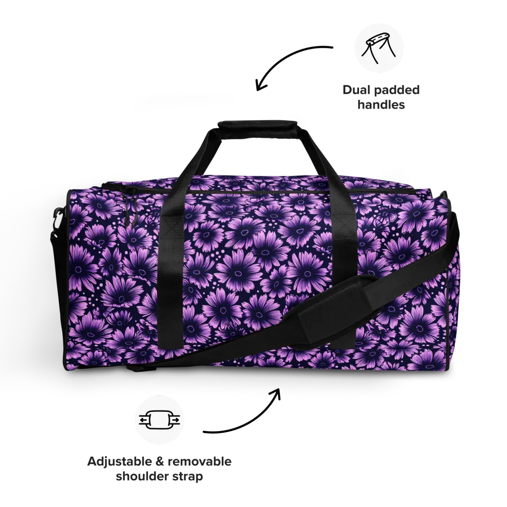 Violet Afterglow on Duffle Bag — Front
