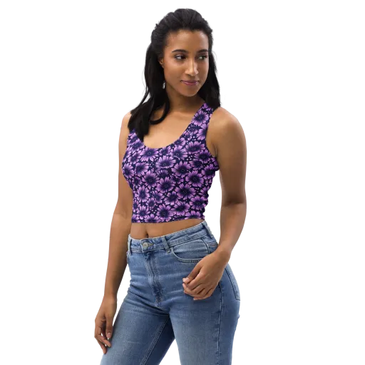 Violet Afterglow on a Crop Top