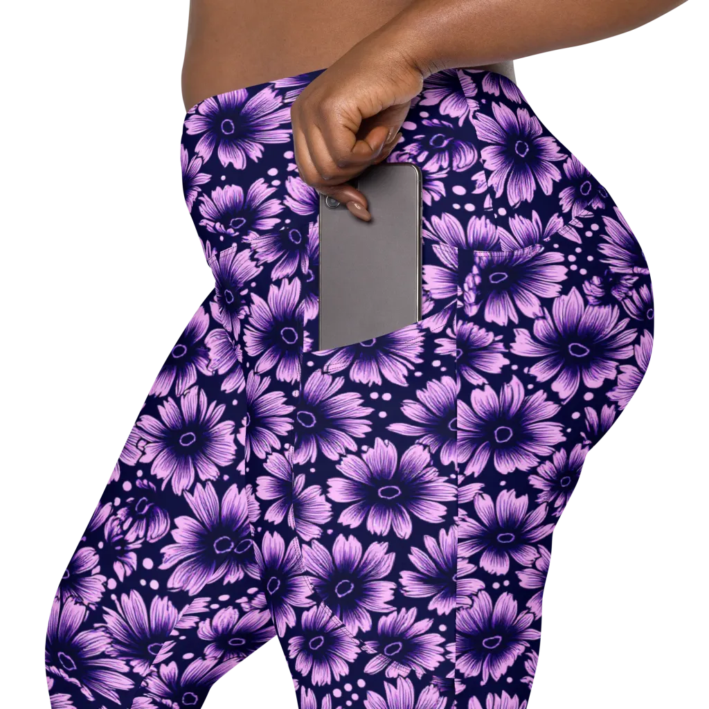 Violet Afterglow on Leggings with Pockets — Product details 2