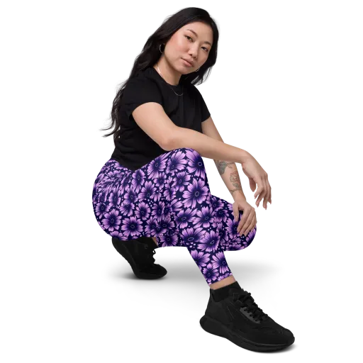 Violet Afterglow on a Leggings with Pockets