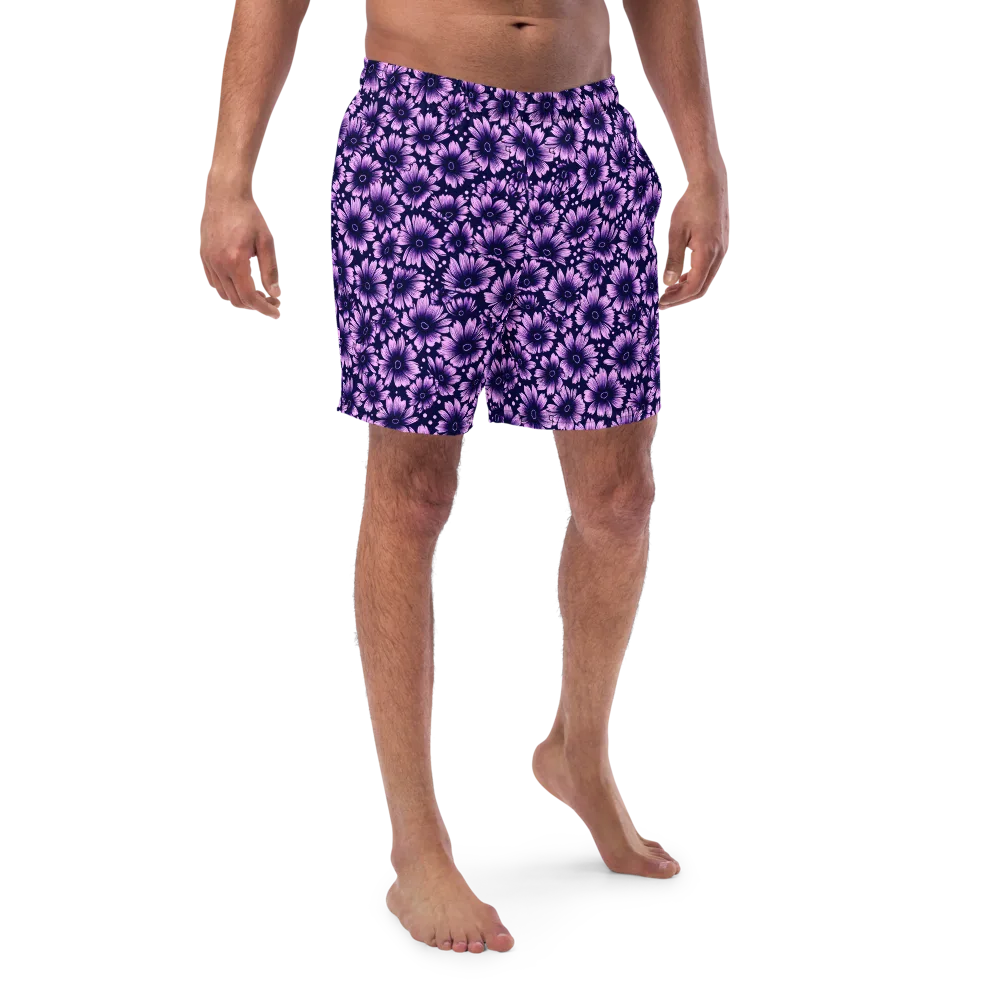 Violet Afterglow on Swim Trunks — Front