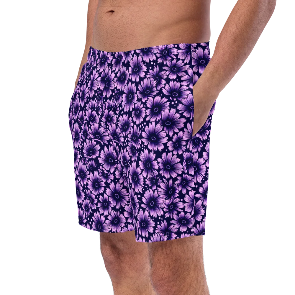 Violet Afterglow on Swim Trunks — Left Front