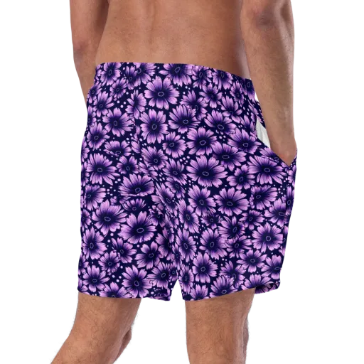 Violet Afterglow on a Swim Trunks