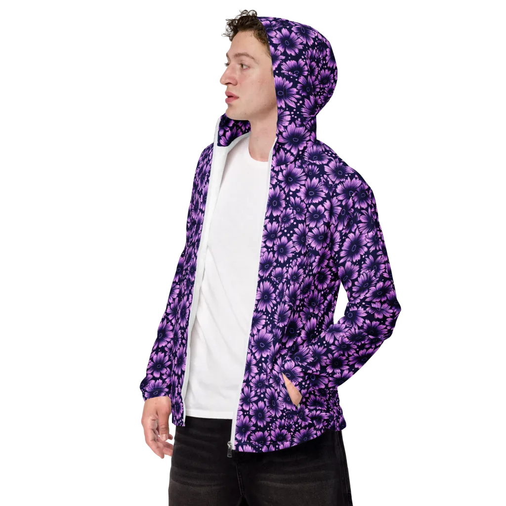 Violet Afterglow on Men's Windbreaker — Left Front