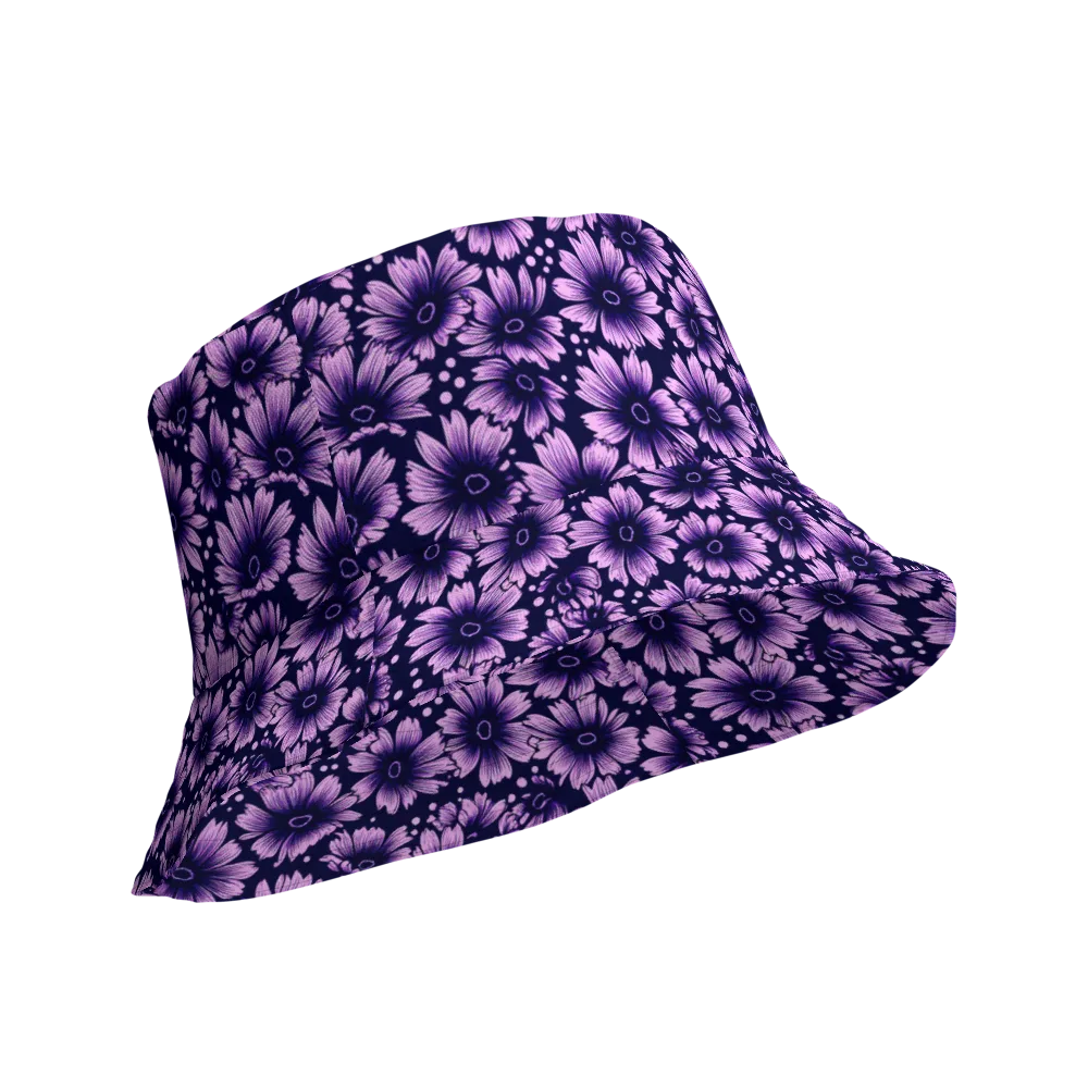 Violet Afterglow on Reversible Bucket Hat — Product details Outside