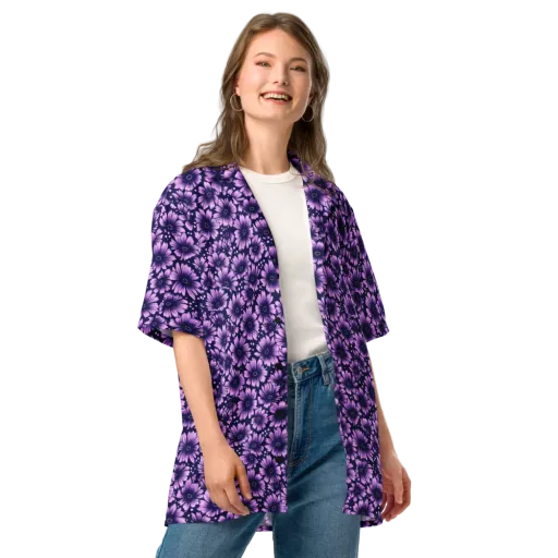 Violet Afterglow on a Button Shirt
