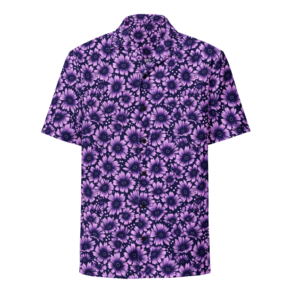 Violet Afterglow on Button Shirt — Front