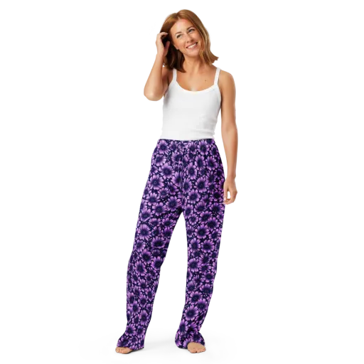 Violet Afterglow on a Women's Pajama Pants