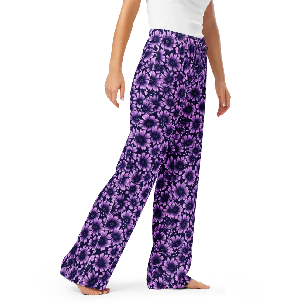 Violet Afterglow on Women's Pajama Pants — Right Front