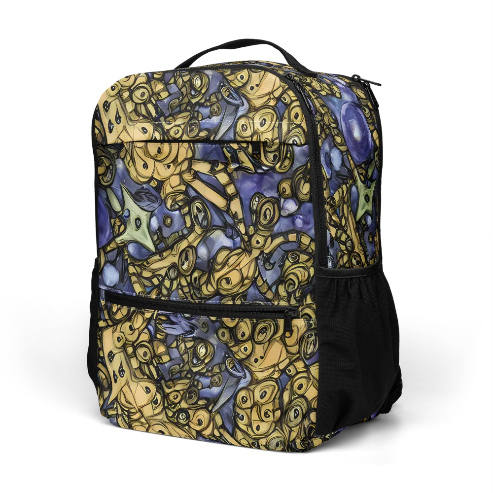 Gilded Dreamscape on Utility Backpack — Left Front