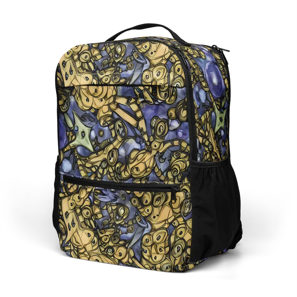 Gilded Dreamscape on Utility Backpack — Left Front