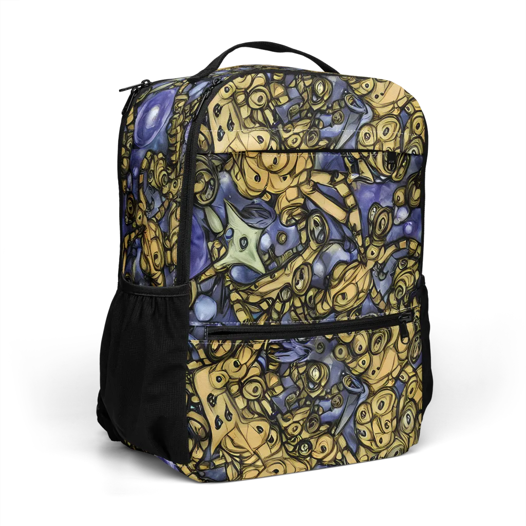 Gilded Dreamscape on Utility Backpack — Right Front