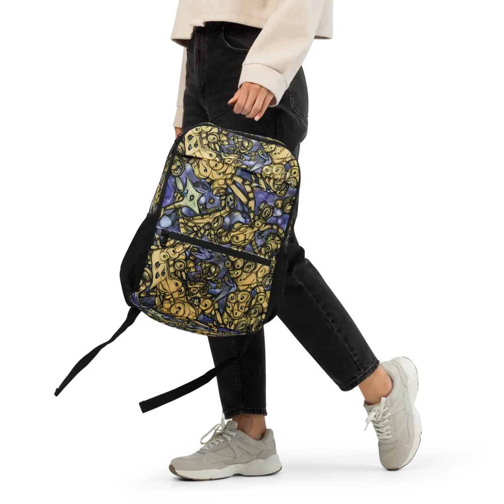 Gilded Dreamscape on Utility Backpack — Front