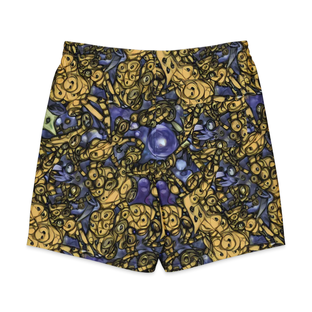 Gilded Dreamscape on Men's Board Shorts — Back