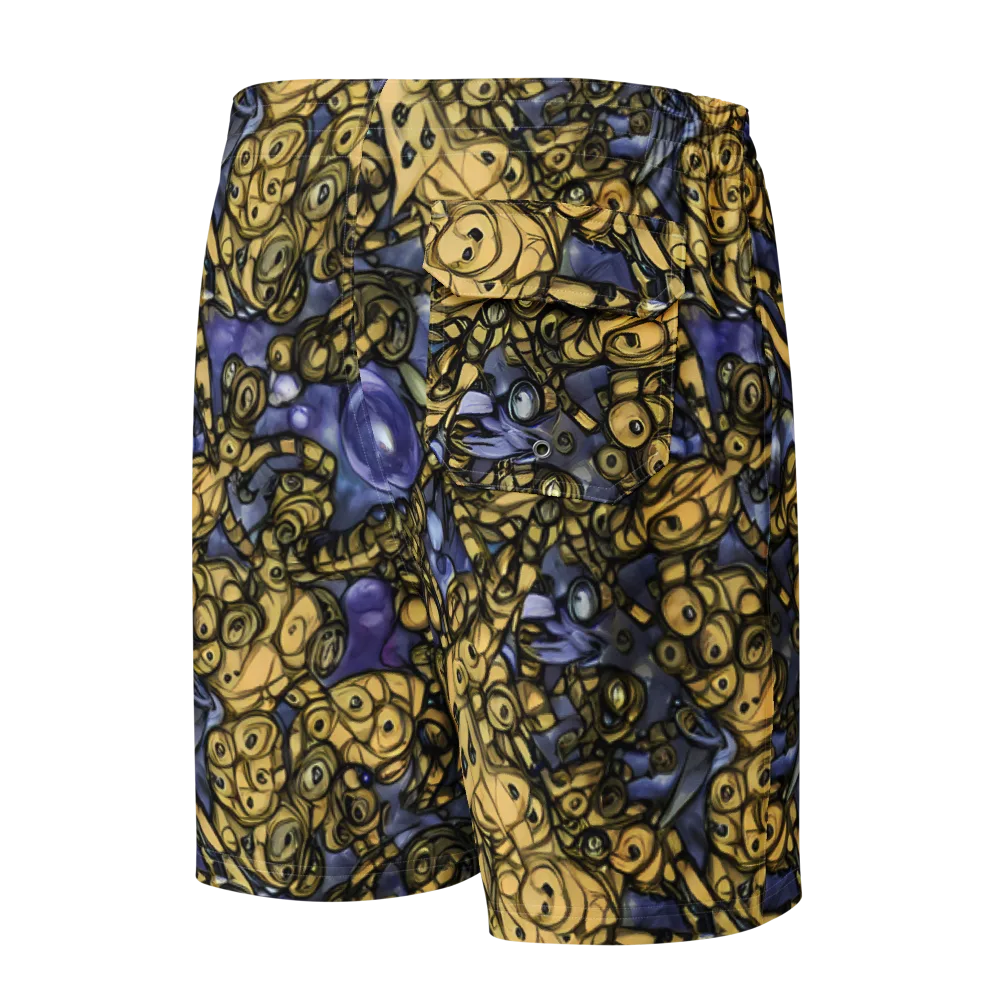 Gilded Dreamscape on Men's Board Shorts — Back