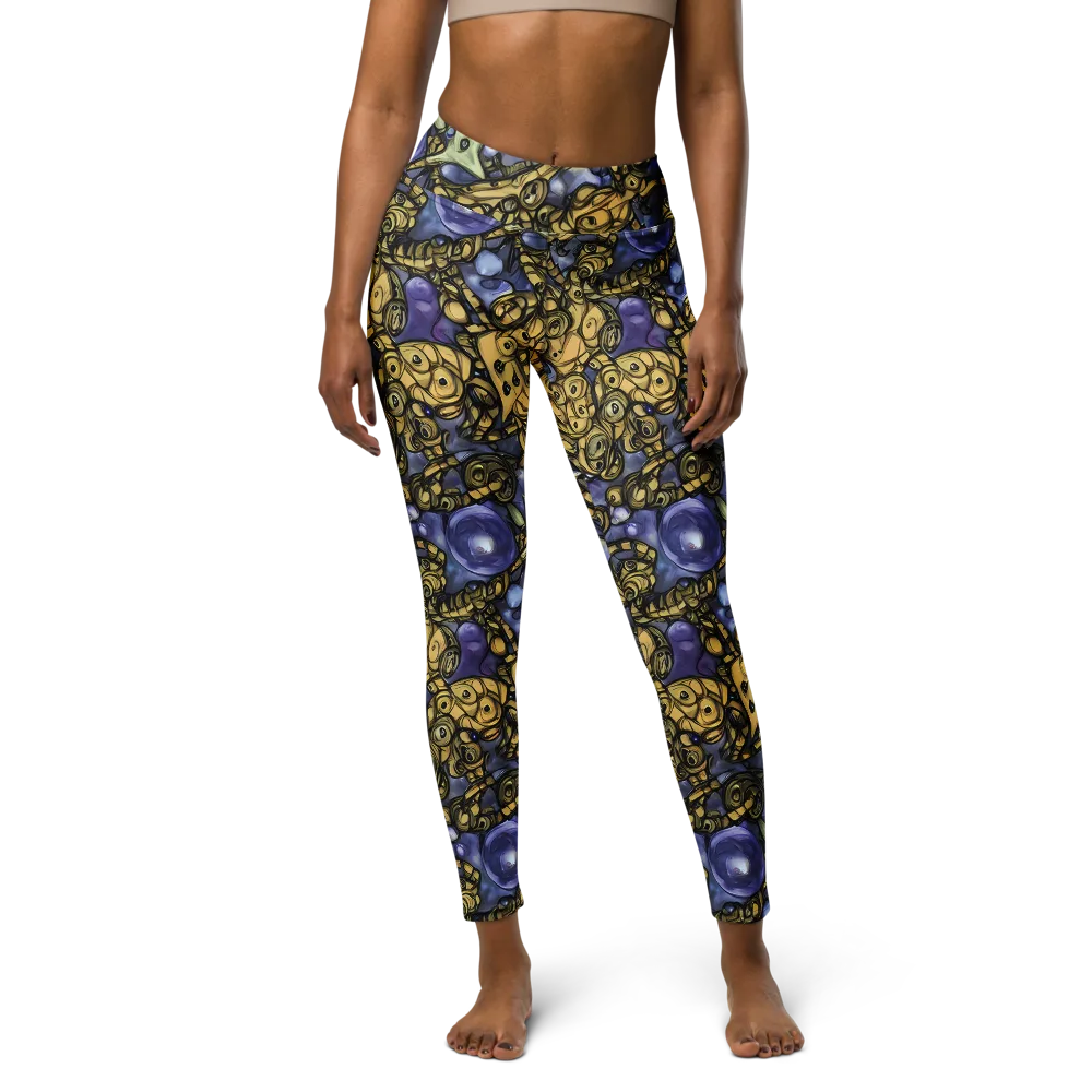 Gilded Dreamscape on Yoga Leggings — Front