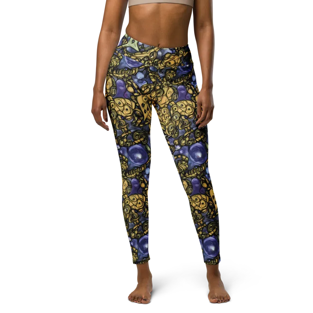 Gilded Dreamscape on Yoga Leggings — Front