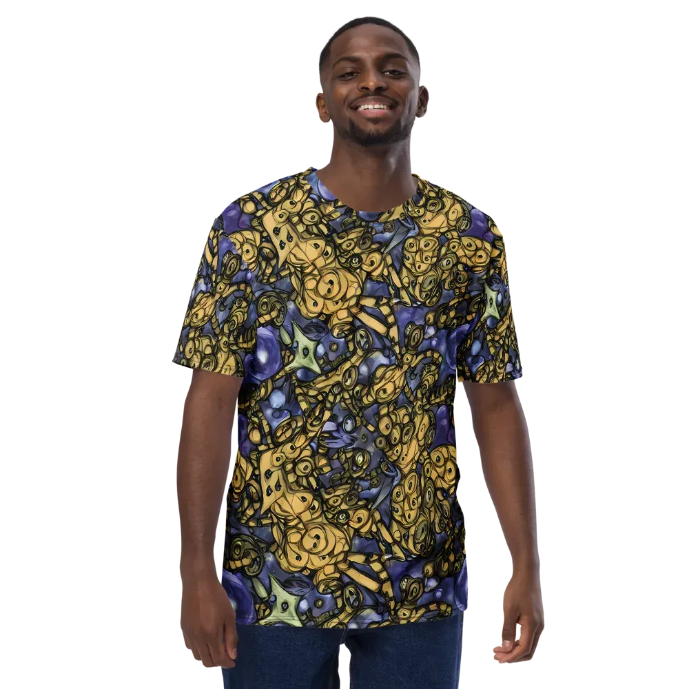Gilded Dreamscape on Men's Crew Neck T-Shirt — Front