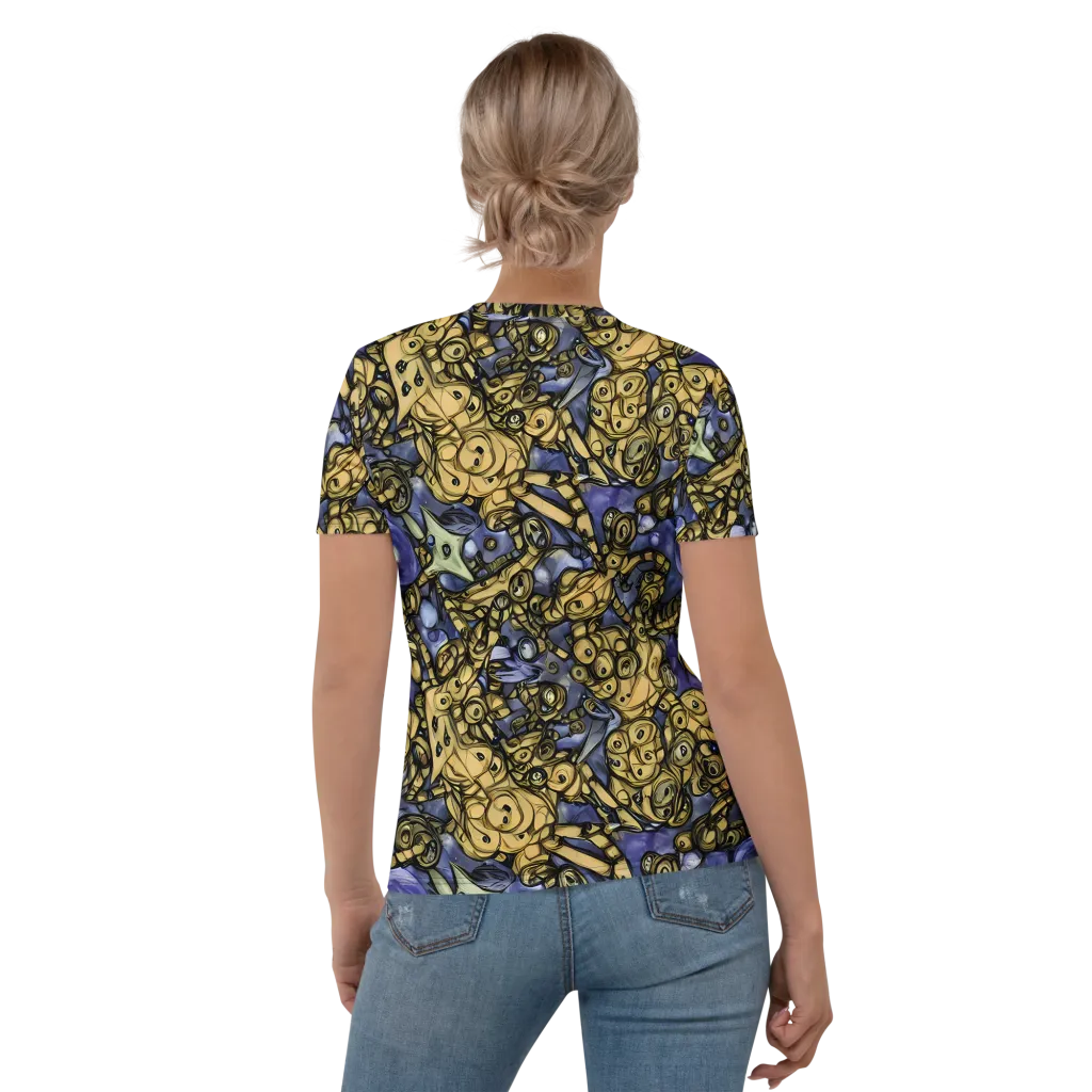 Gilded Dreamscape on Women's Crew Neck T-Shirt — Back