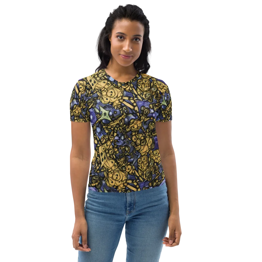 Gilded Dreamscape on Women's Crew Neck T-Shirt — Front