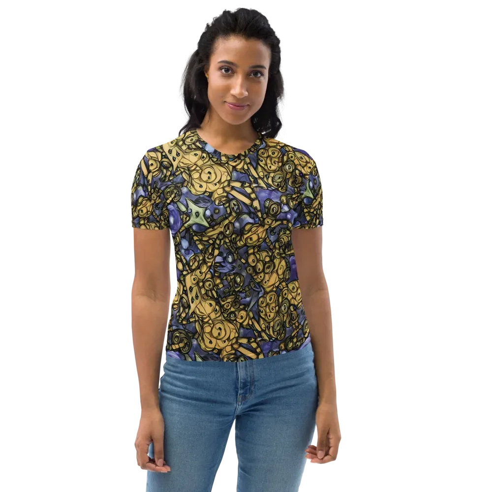 Gilded Dreamscape on Women's Crew Neck T-Shirt — Front
