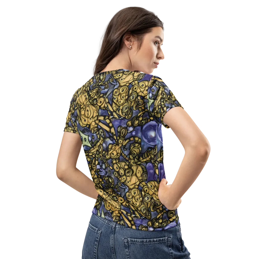 Gilded Dreamscape on Women's Crew Neck T-Shirt — Back