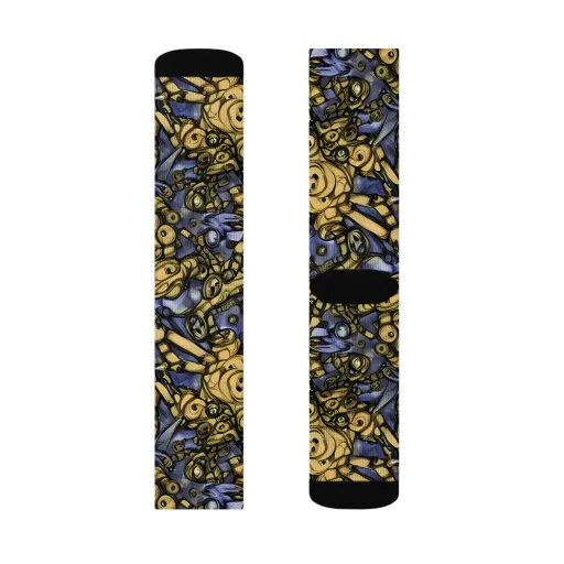 Gilded Dreamscape on a Socks