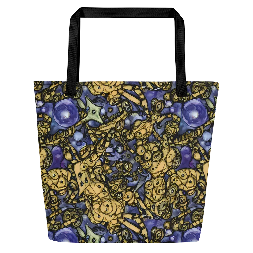 Gilded Dreamscape on Large Tote Bag W/ Pocket — Front