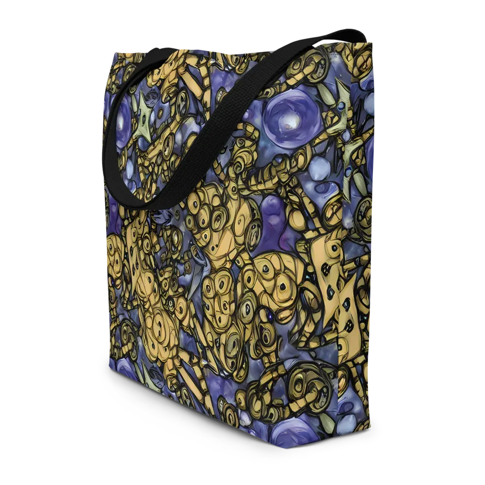 Gilded Dreamscape on Large Tote Bag W/ Pocket — Front