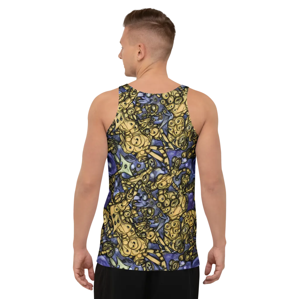 Gilded Dreamscape on Men's Tank Top — Back