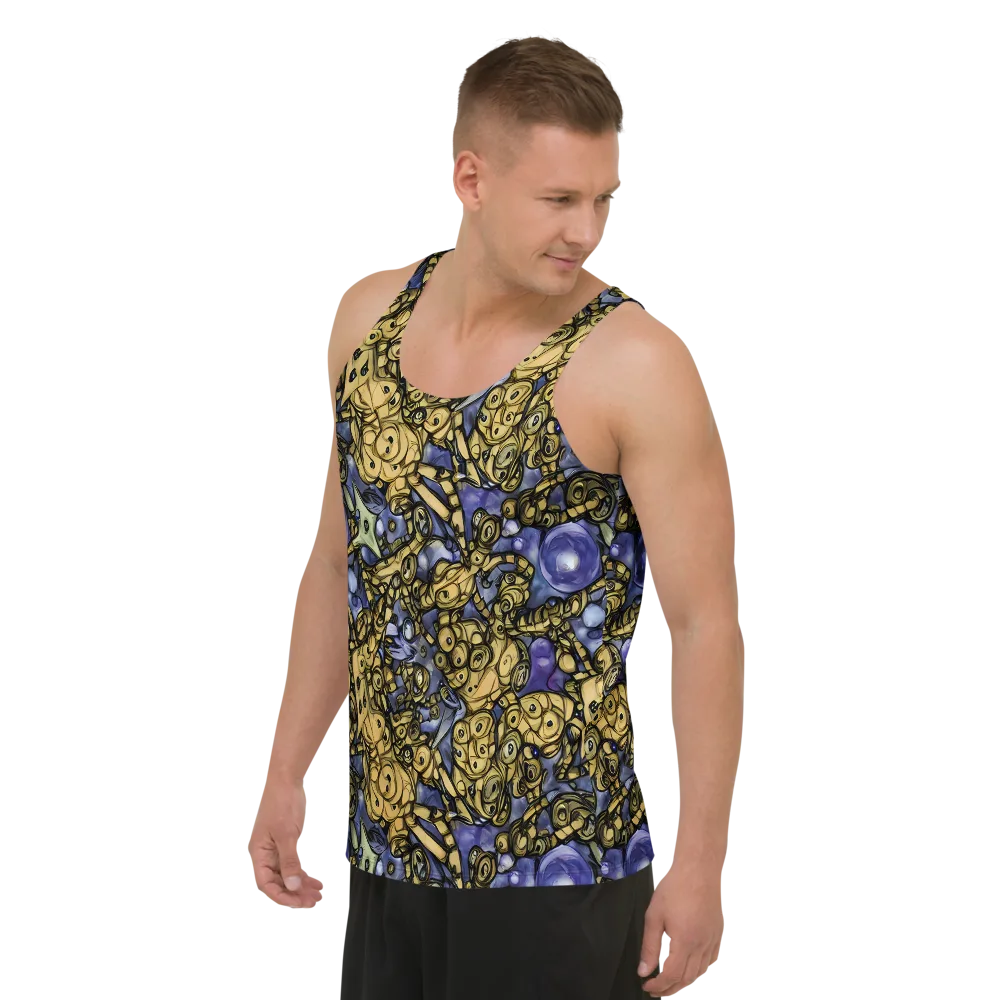 Gilded Dreamscape on Men's Tank Top — Left Front