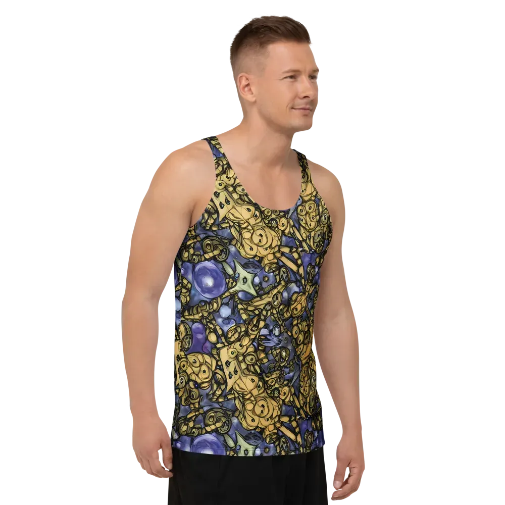 Gilded Dreamscape on Men's Tank Top — Right Front