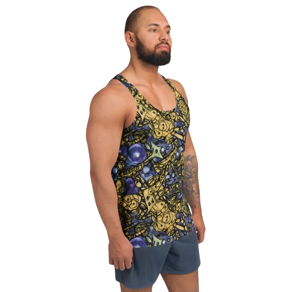 Gilded Dreamscape on Men's Tank Top — Right Front