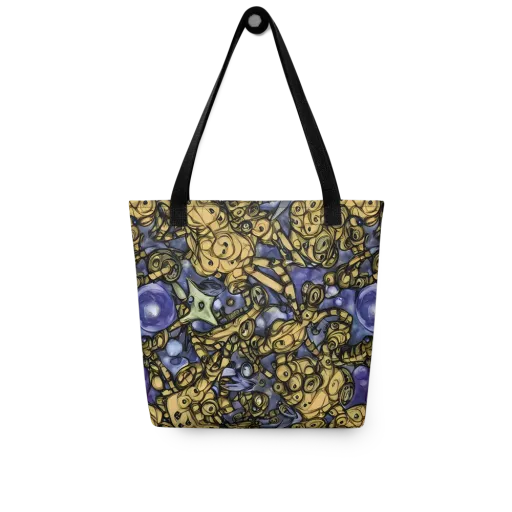 Gilded Dreamscape on a Tote Bag