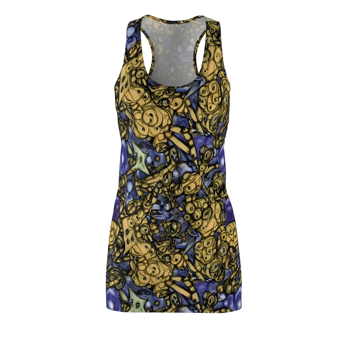 Gilded Dreamscape on Racerback Dress — Front