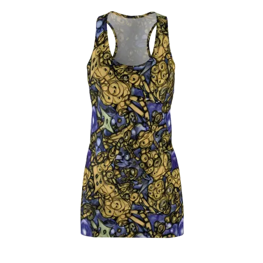 Gilded Dreamscape on a Racerback Dress