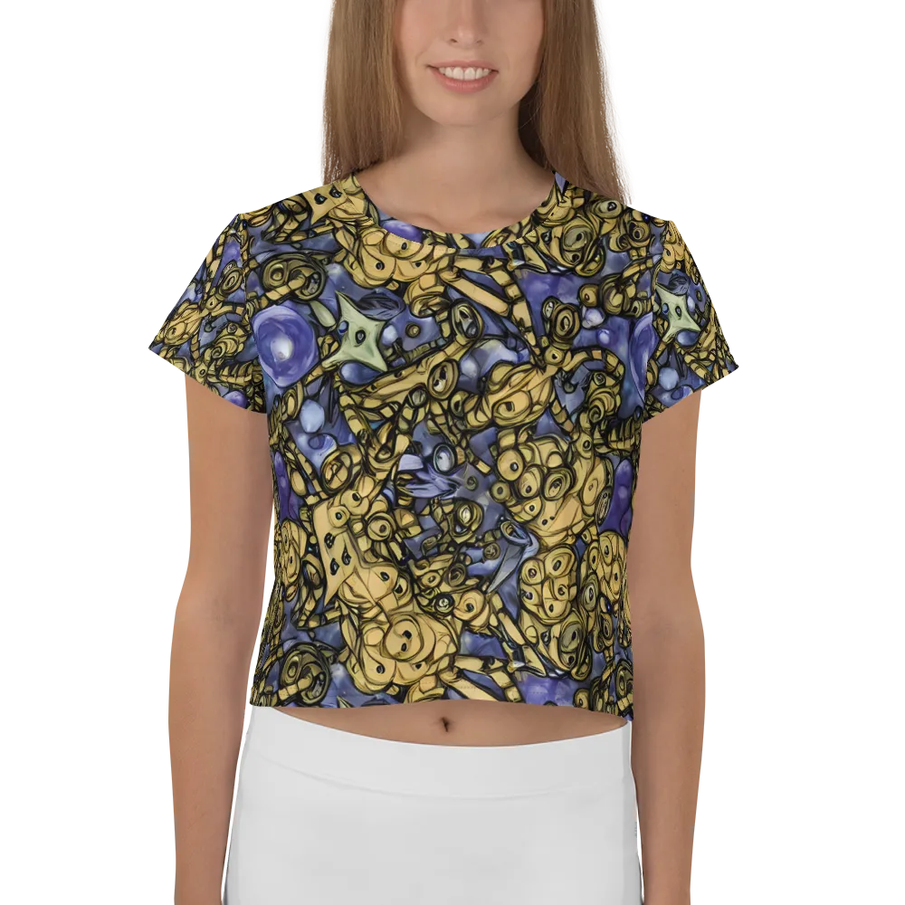 Gilded Dreamscape on Crop Tee — Front