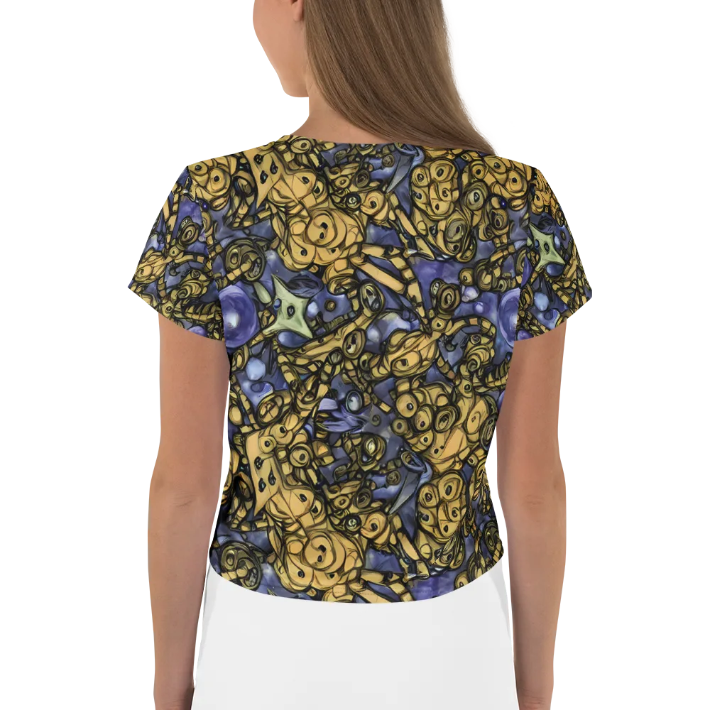Gilded Dreamscape on Crop Tee — Back