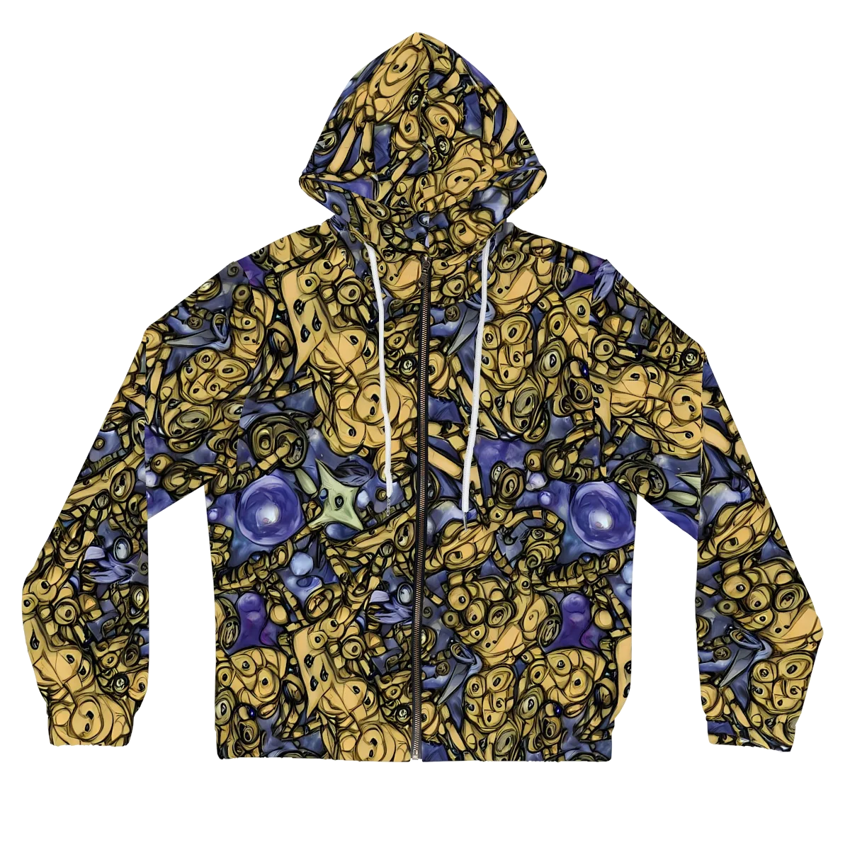 Gilded Dreamscape on Women's Full-Zip Hoodie — Front