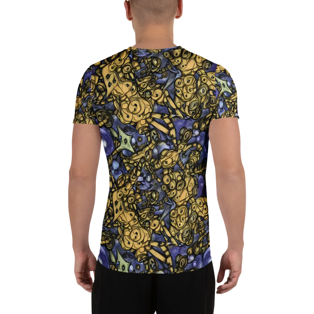 Gilded Dreamscape on Men's Athletic T-Shirt — Back