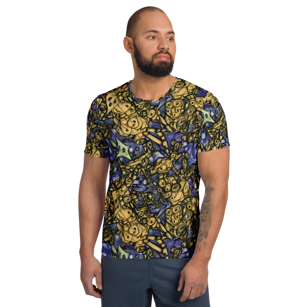 Gilded Dreamscape on Men's Athletic T-Shirt — Front