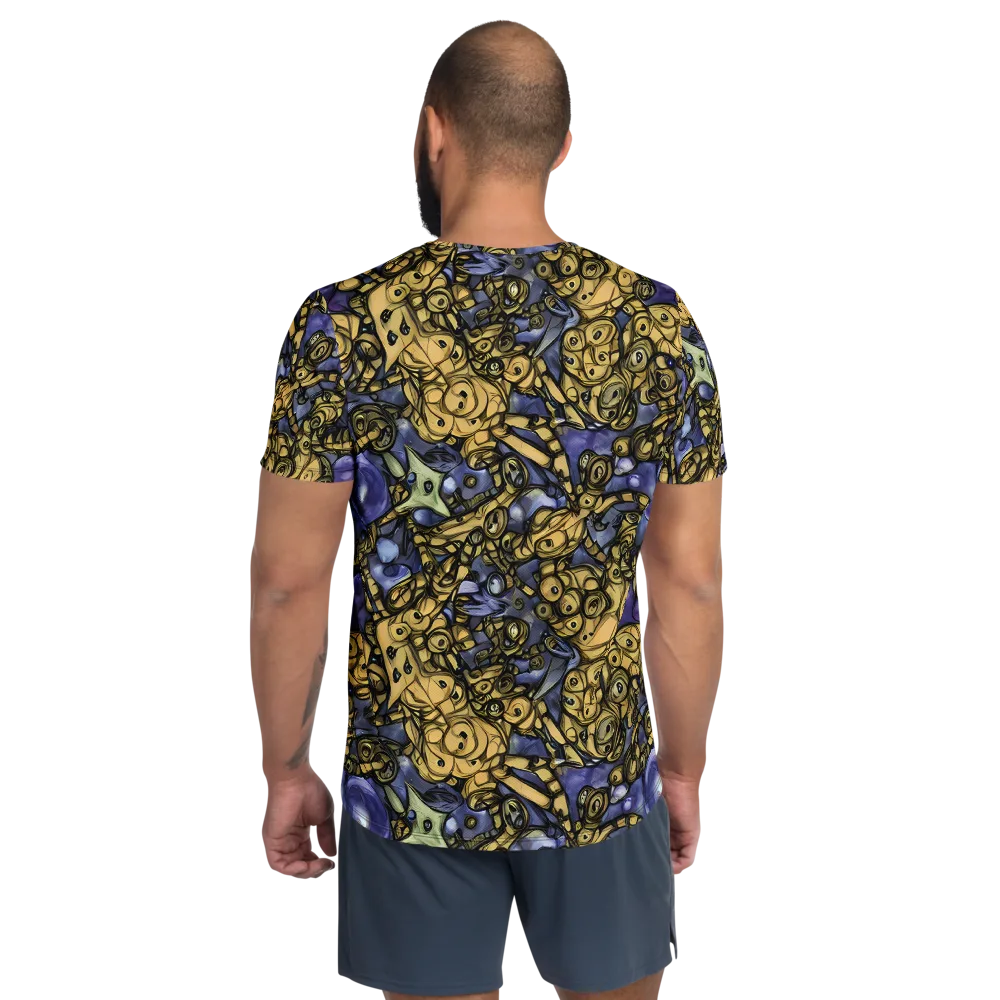 Gilded Dreamscape on Men's Athletic T-Shirt — Back