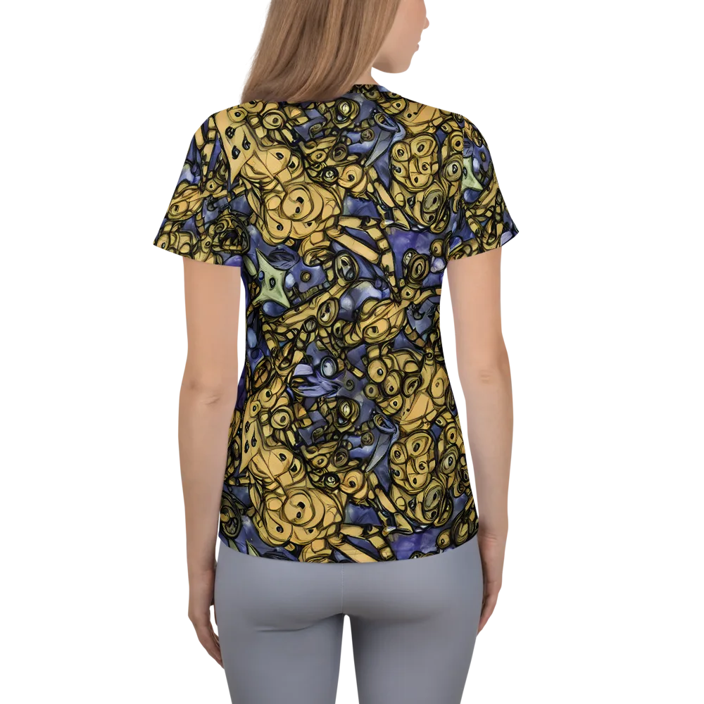 Gilded Dreamscape on Women's Athletic T-Shirt — Back
