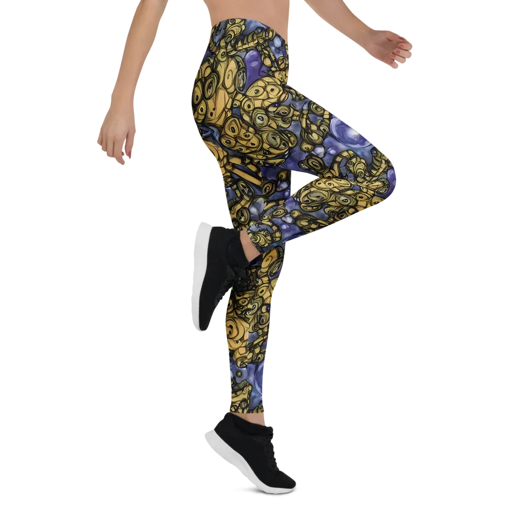 Gilded Dreamscape on Leggings — Right
