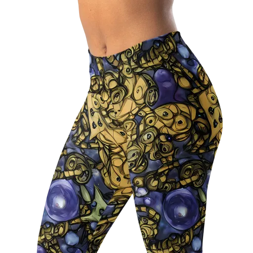 Gilded Dreamscape on a Leggings